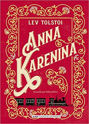 Anna Karenina red book cover by Lev Tolstoi